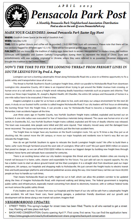 2023 April Pensacola Park Post image