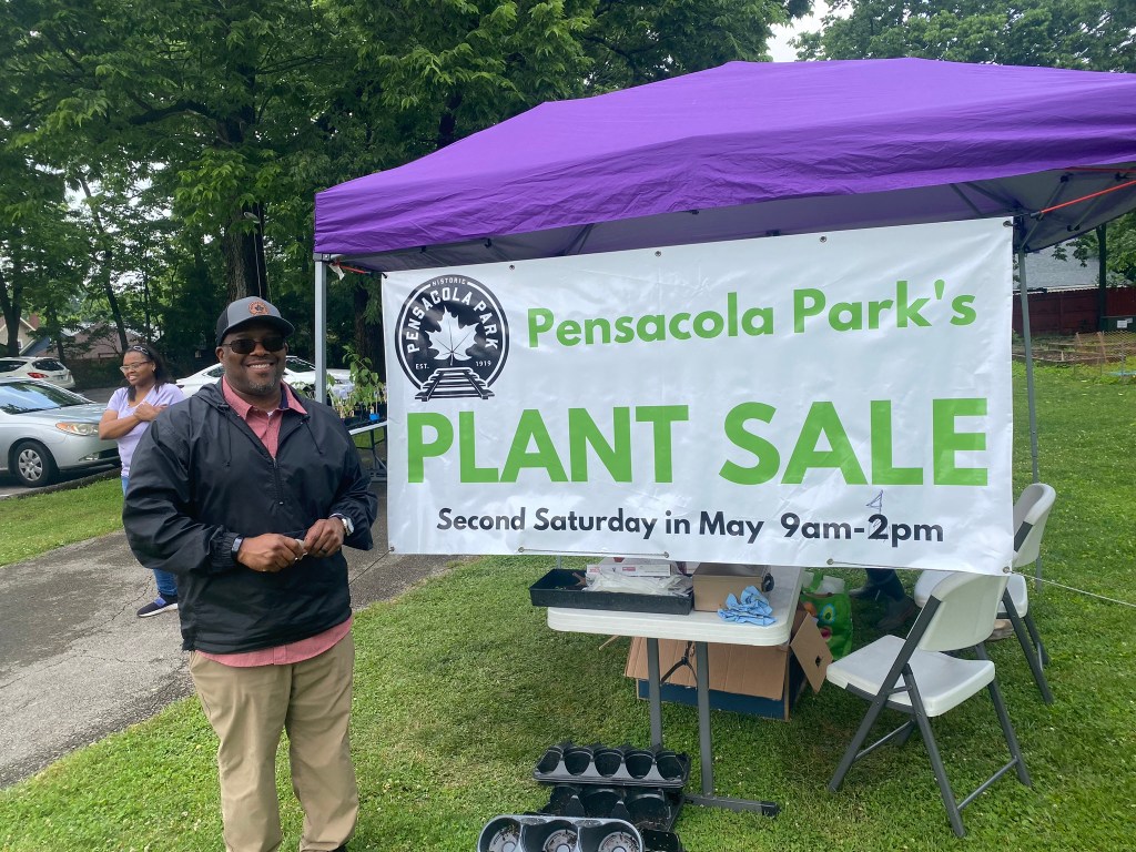 Urban County Council Member James Brown at the 2023 Pensacola Park Plant Sale